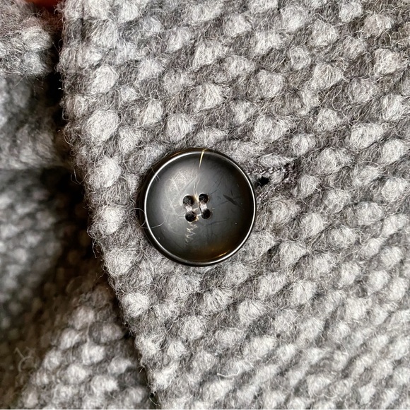 🩶 PLUS TALL WOOL & CO GREY CLASSIC WOOL BLEND WINTER COAT! - Picture 13 of 16